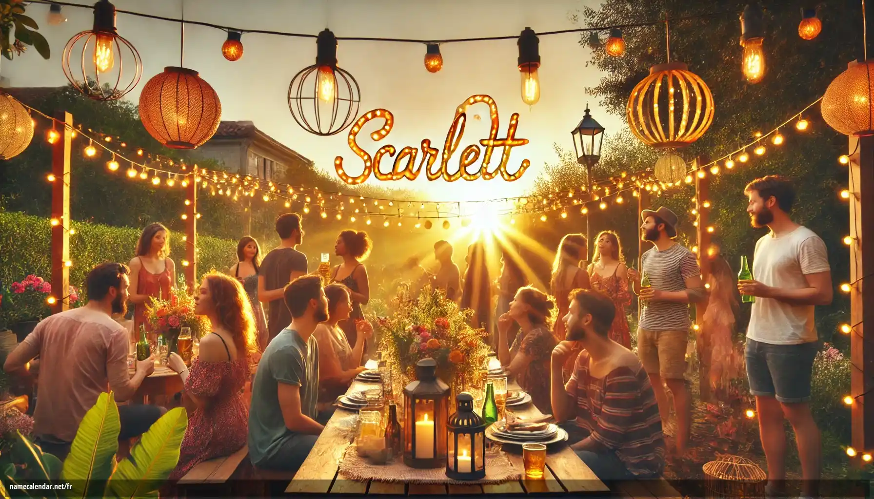 Célébration du jour du nom et du nom - Scarlett