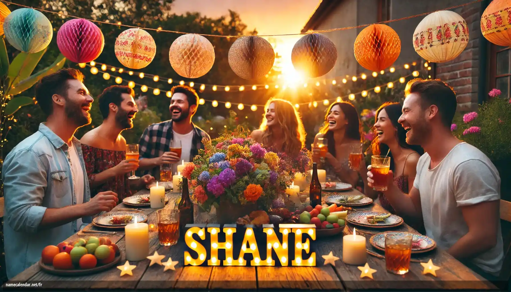 Célébration du jour du nom et du nom - Shane