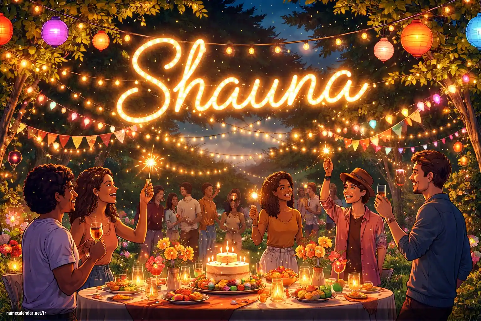 Célébration du jour du nom et du nom - Shauna