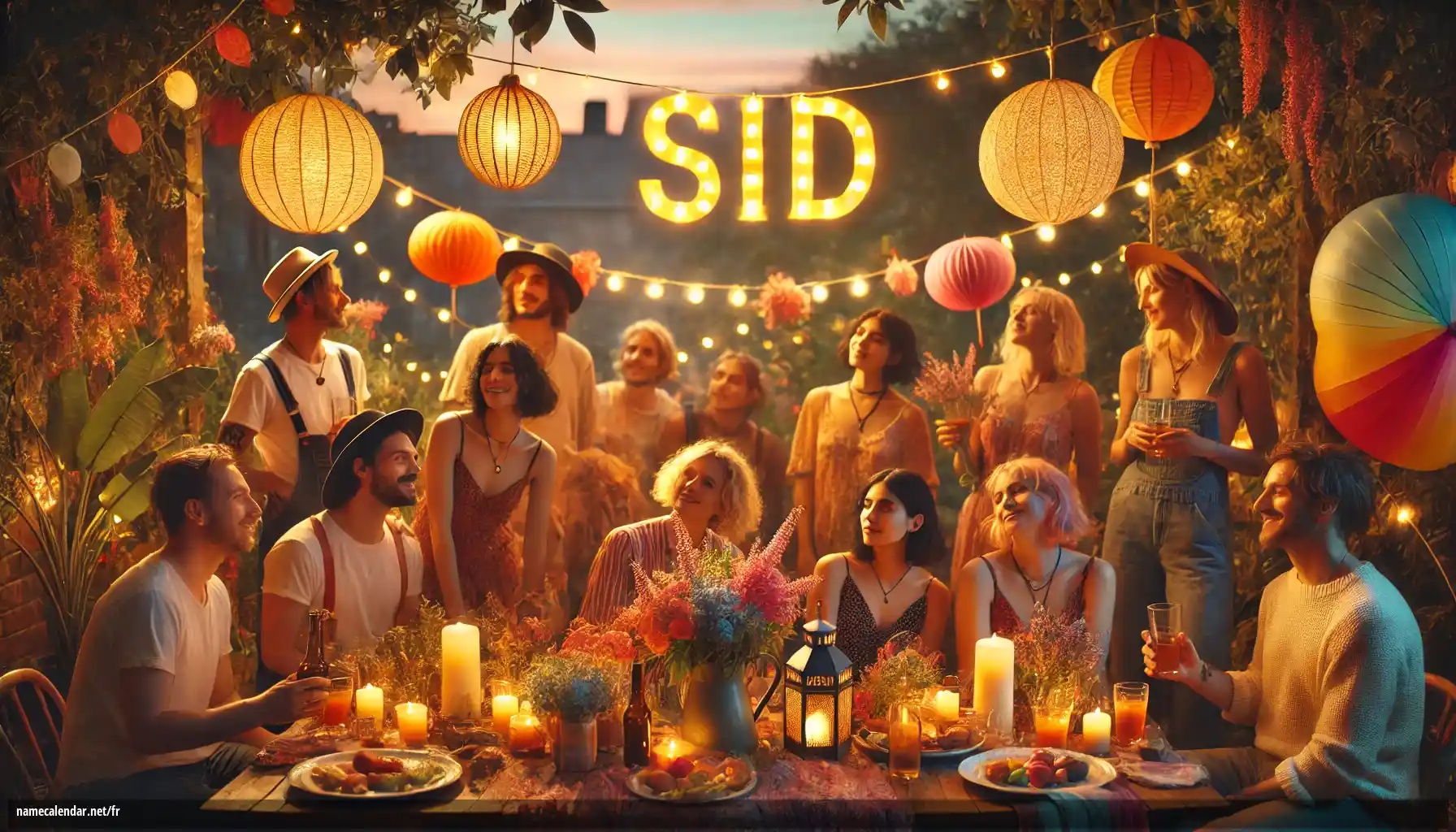 Célébration du jour du nom et du nom - Sid