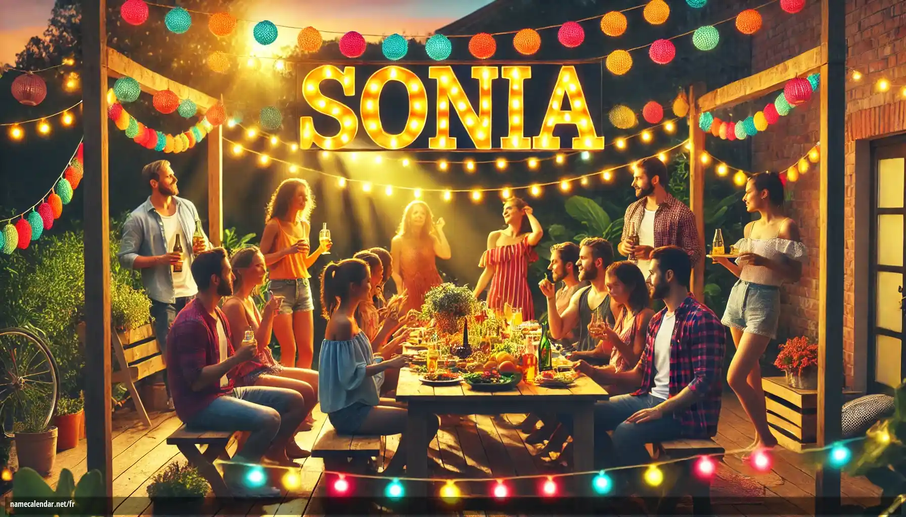 Célébration du jour du nom et du nom - Sonia