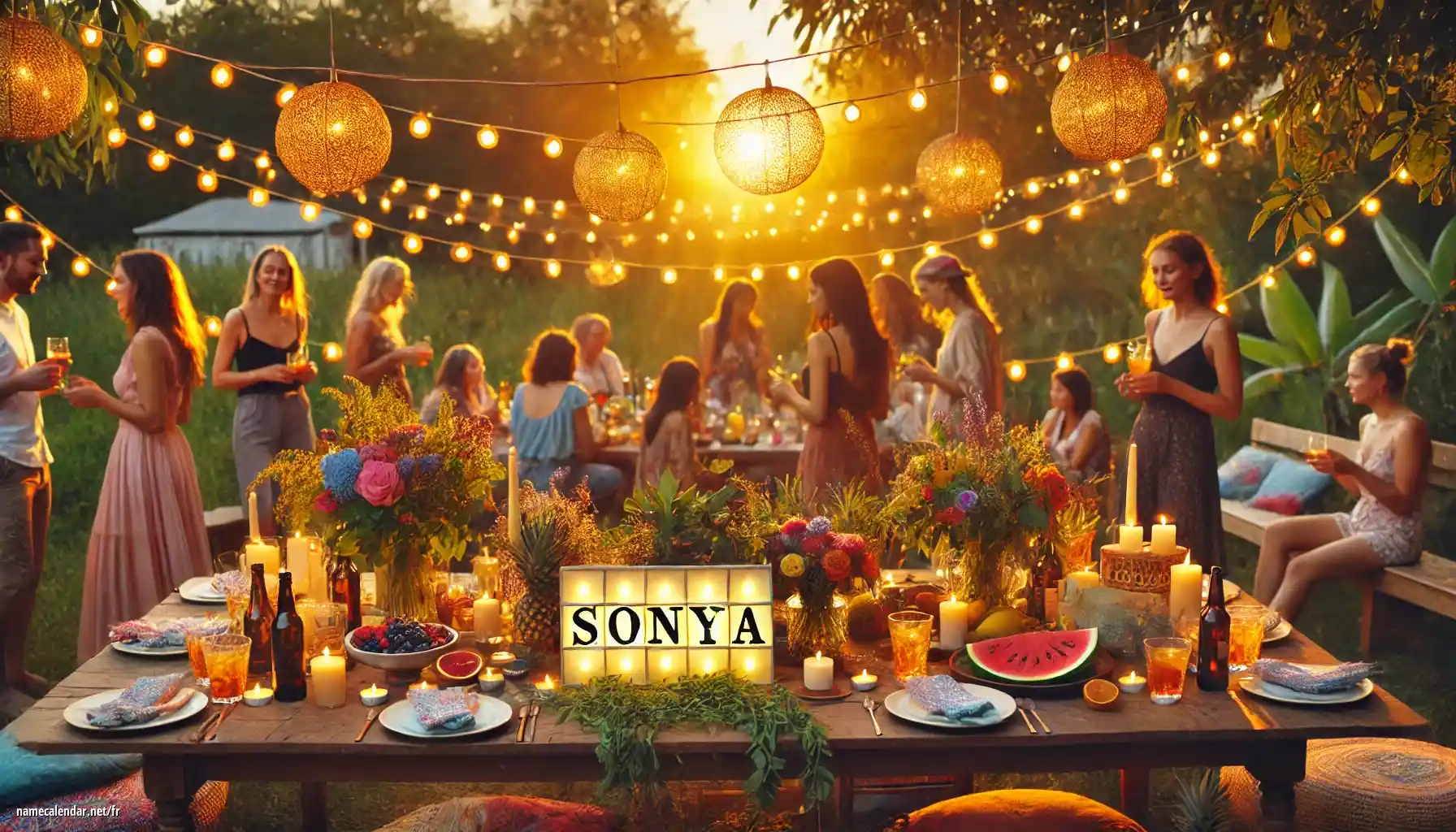 Célébration du jour du nom et du nom - Sonya