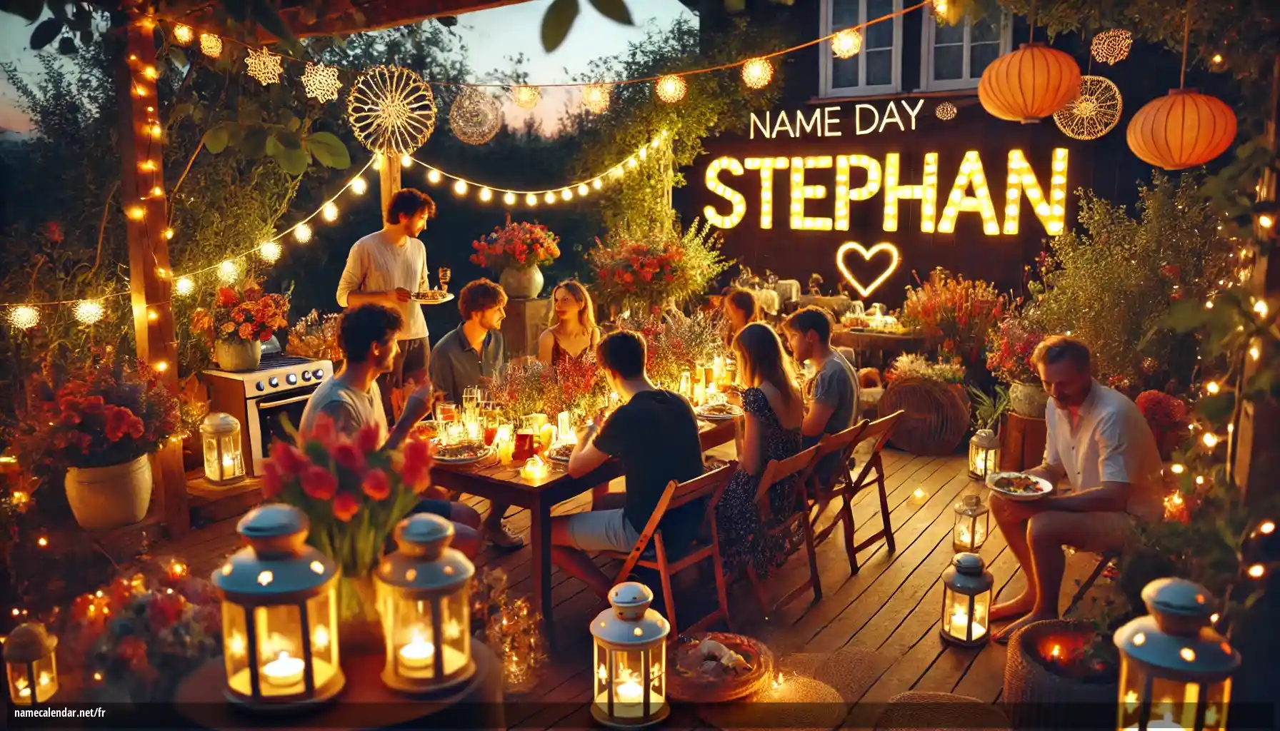 Célébration du jour du nom et du nom - Stephan