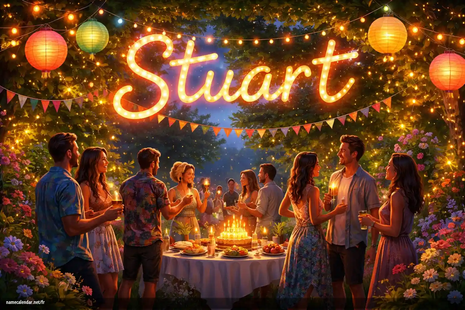 Célébration du jour du nom et du nom - Stuart