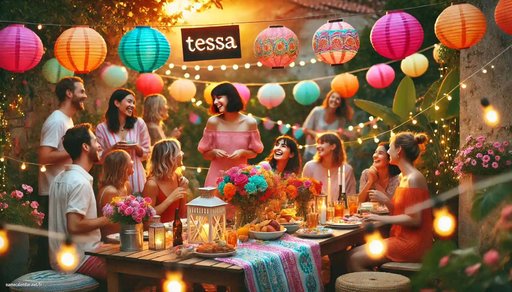 Célébration du jour du nom et du nom - Tessa