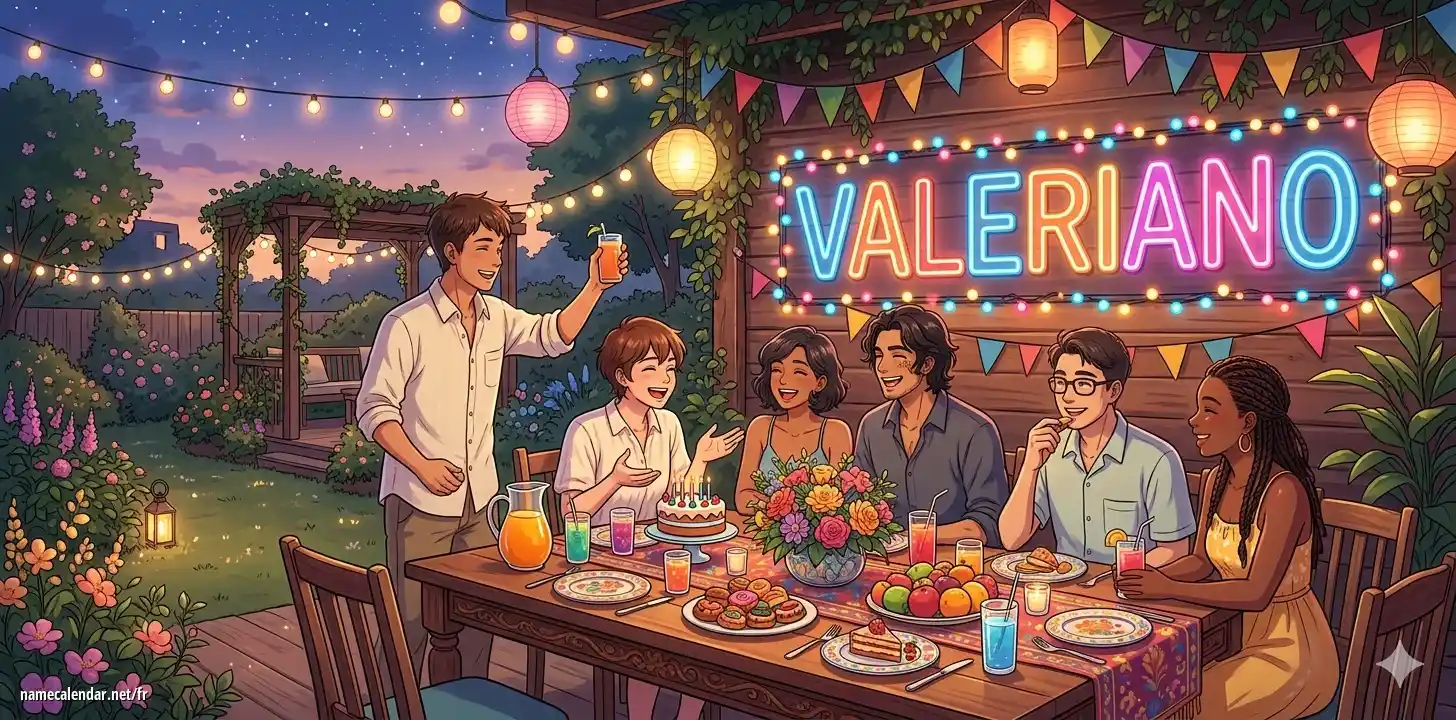 Célébration du jour du nom et du nom - Valeriano