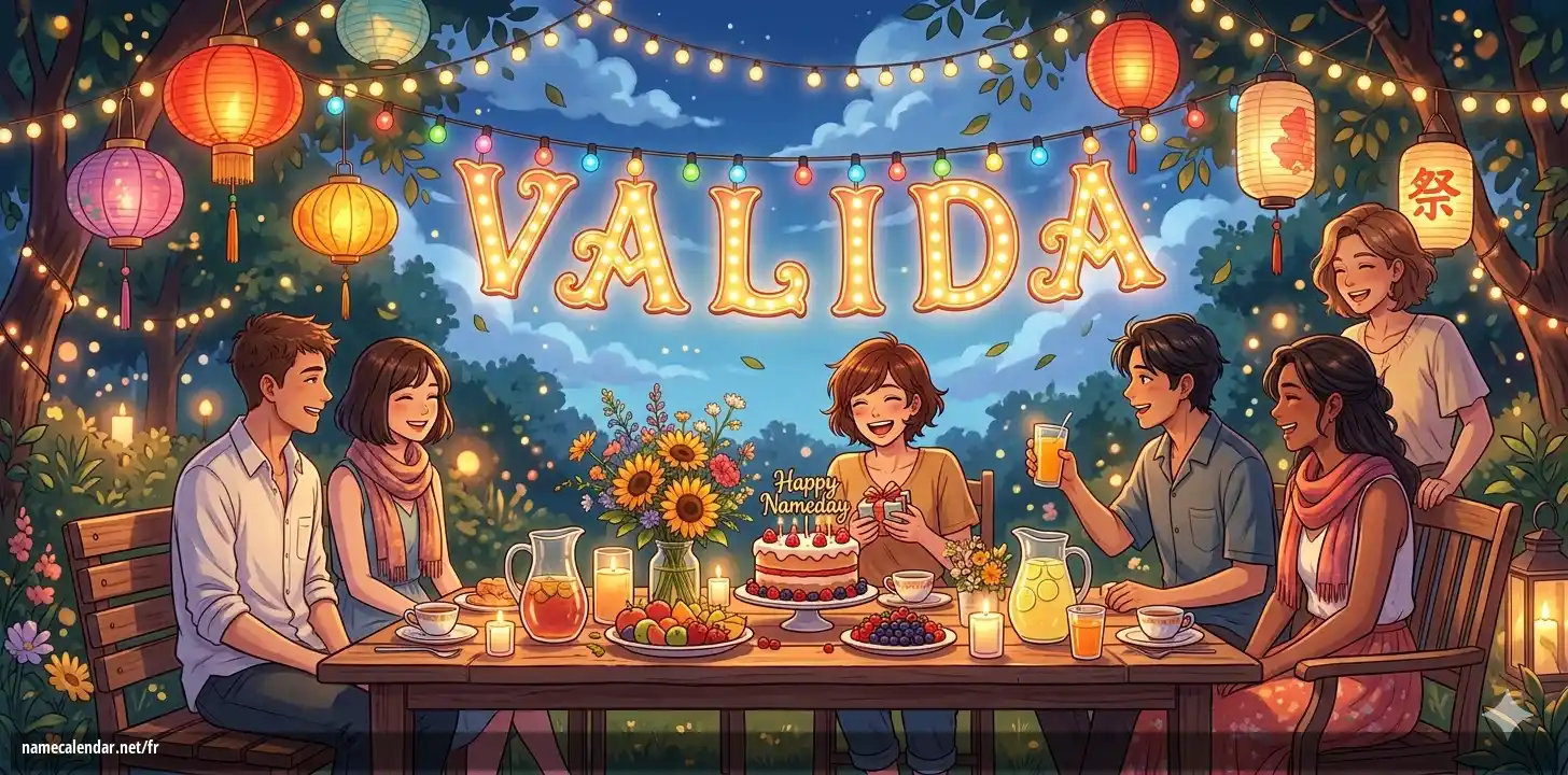 Célébration du jour du nom et du nom - Valida