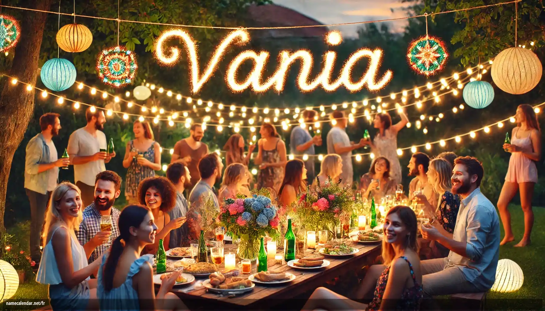 Célébration du jour du nom et du nom - Vania