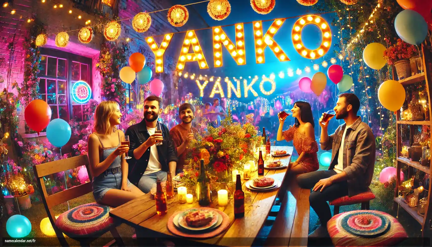Célébration du jour du nom et du nom - Yanko