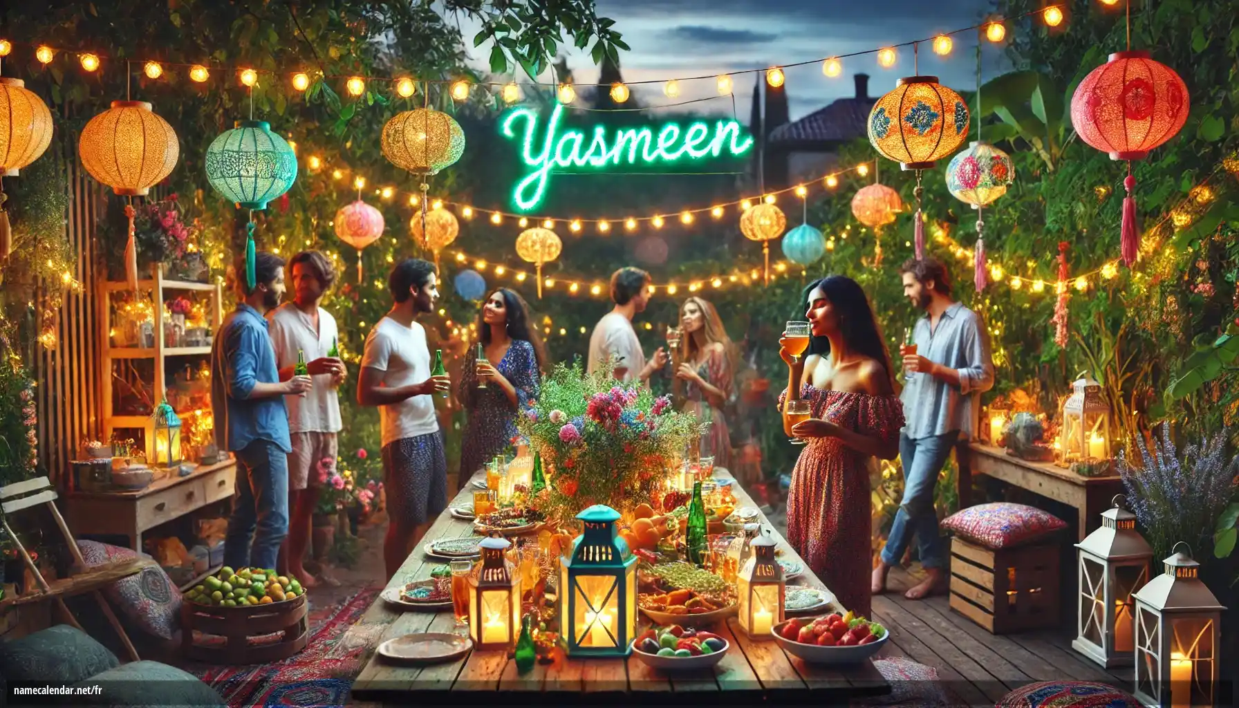 Célébration du jour du nom et du nom - Yasmeen