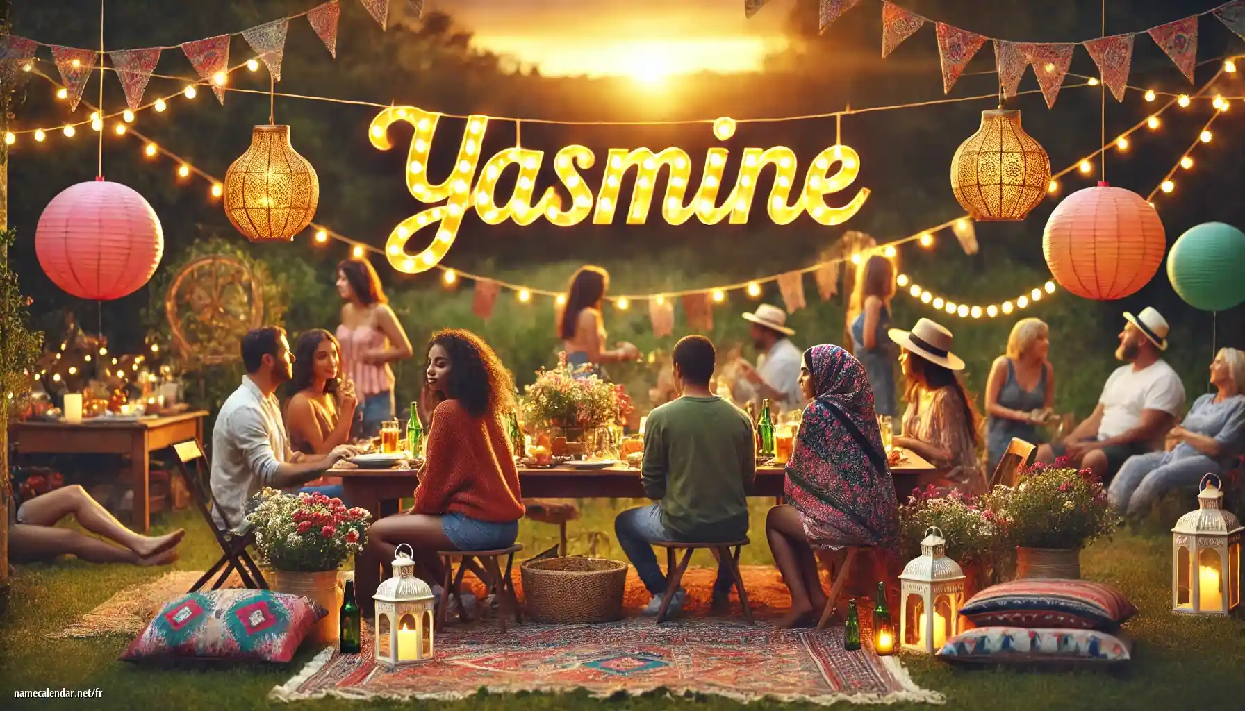 Célébration du jour du nom et du nom - Yasmine