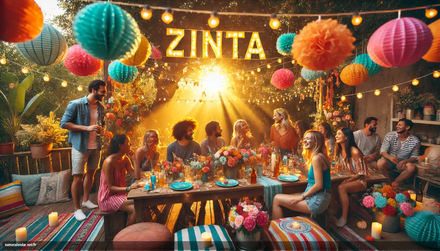 Célébration du jour du nom et du nom - Zinta