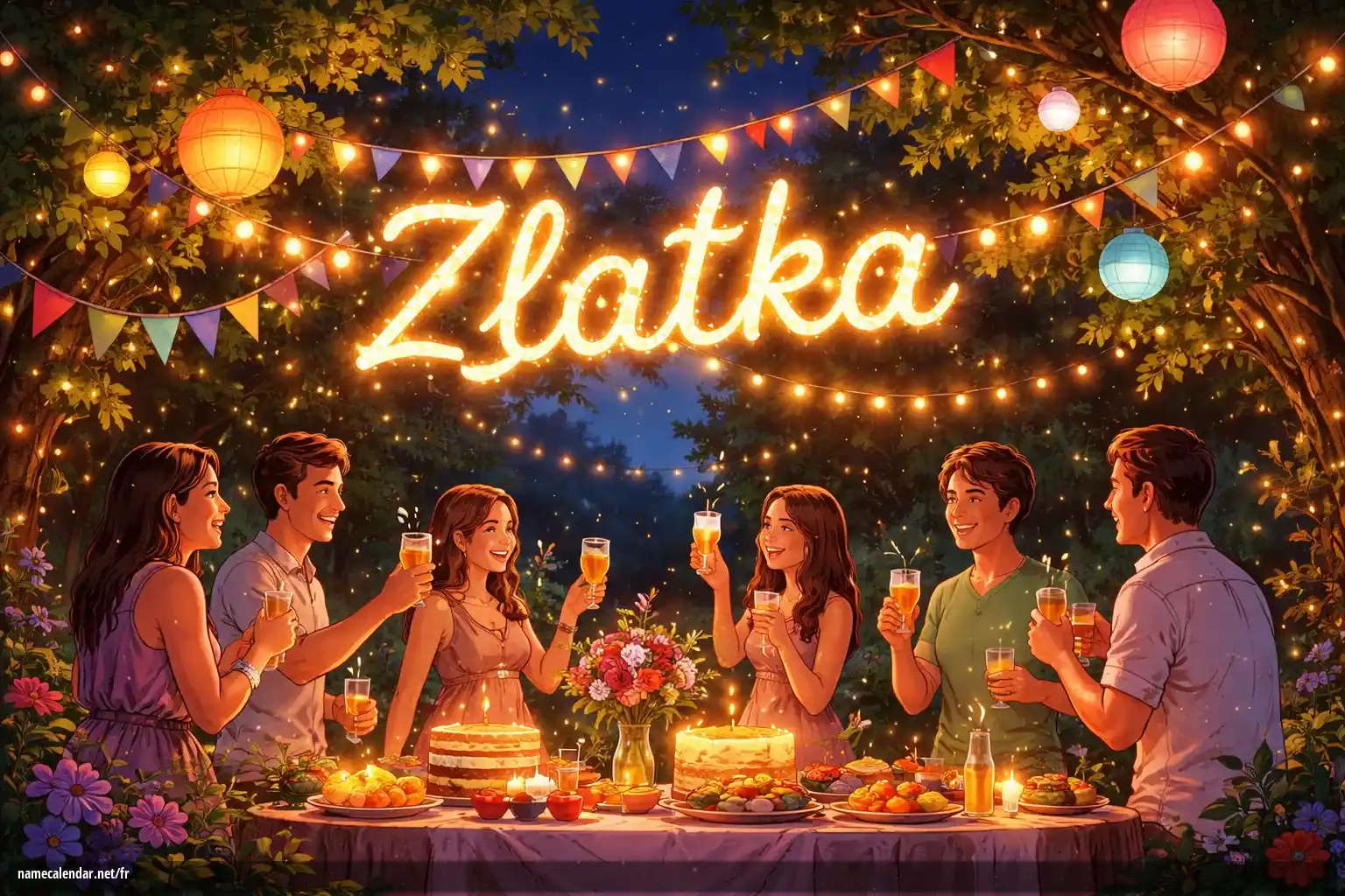 Célébration du jour du nom et du nom - Zlatka