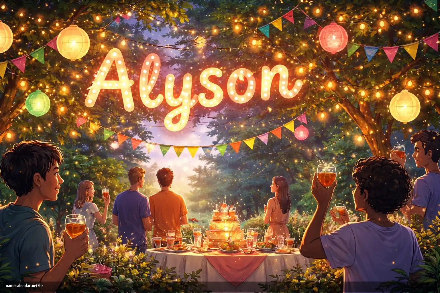 Proslava imendana i imendana - Alyson