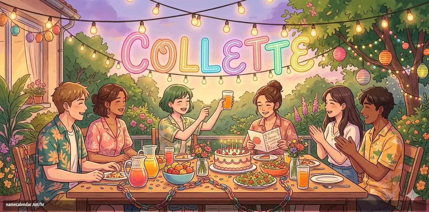 Proslava imendana i imendana - Collette