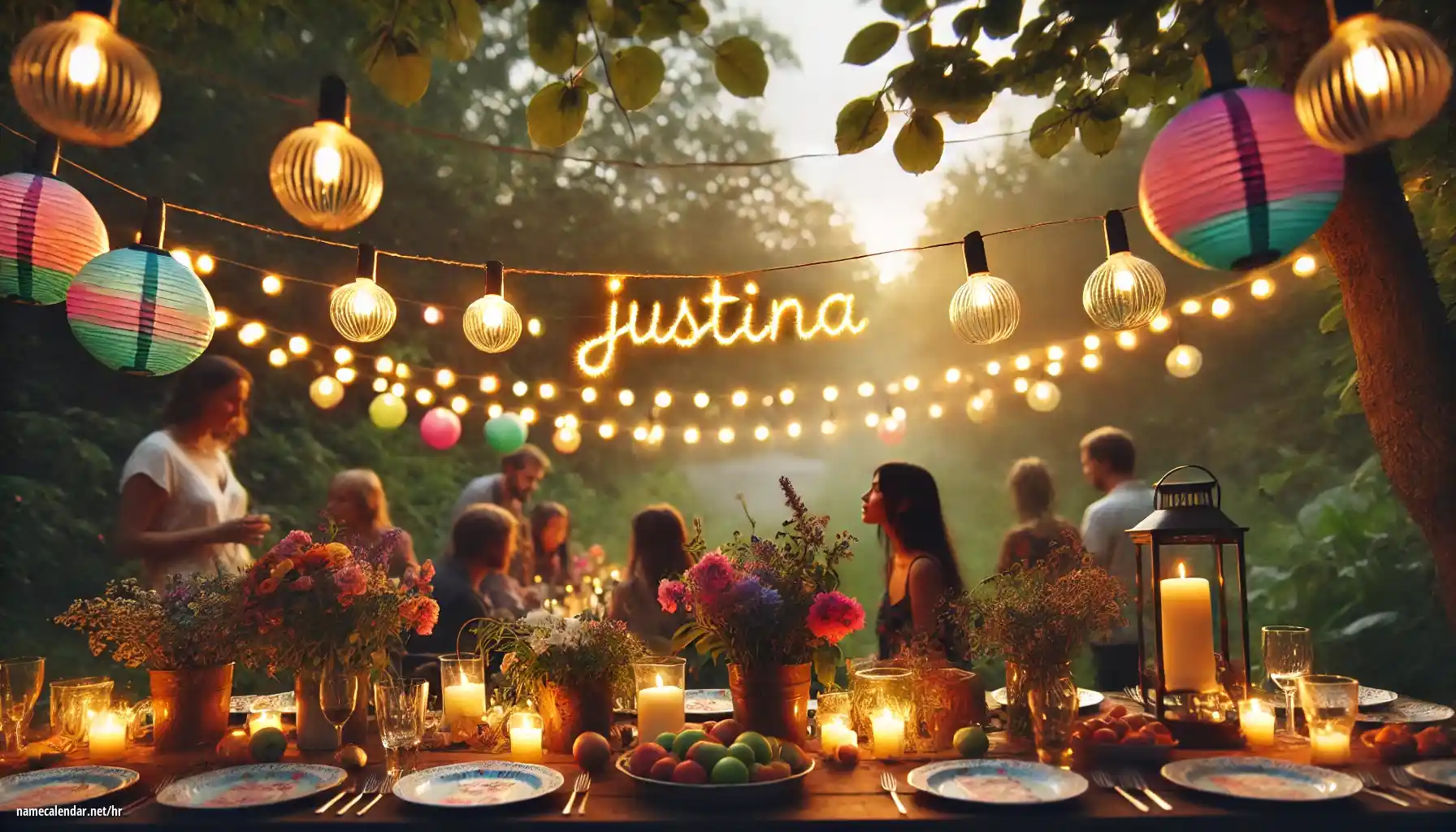 Proslava imendana i imendana - Justína