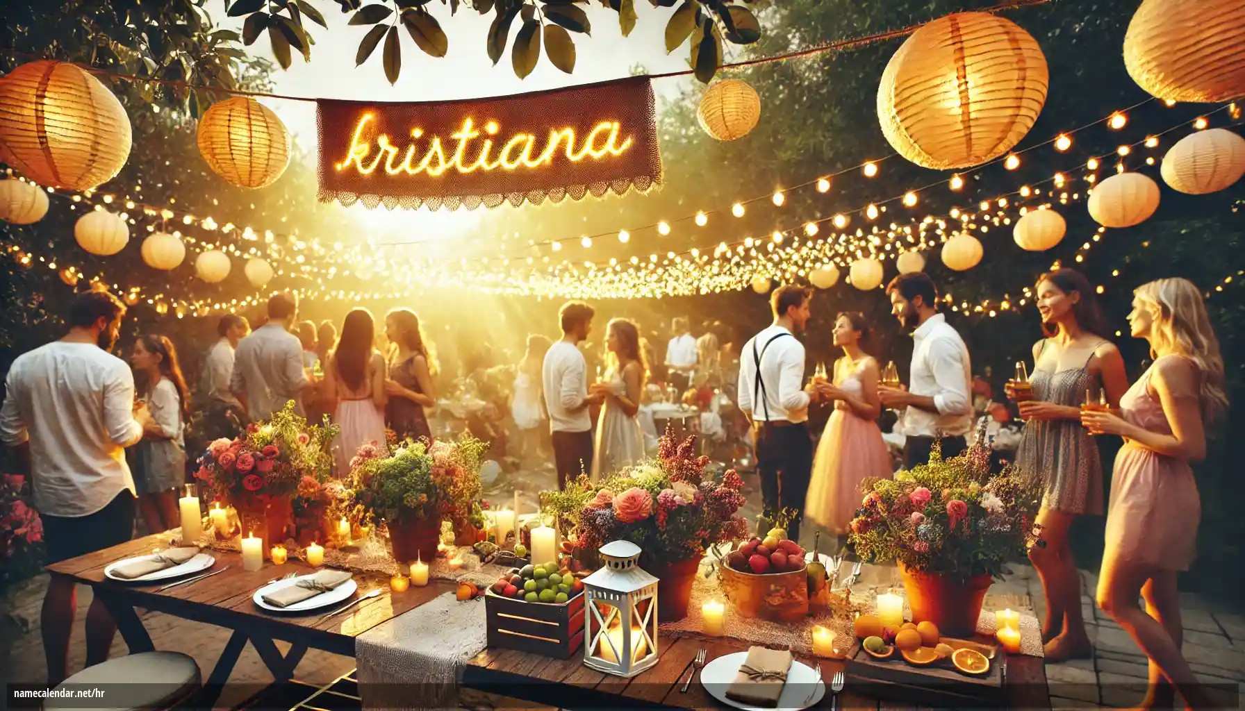 Proslava imendana i imendana - Kristiana