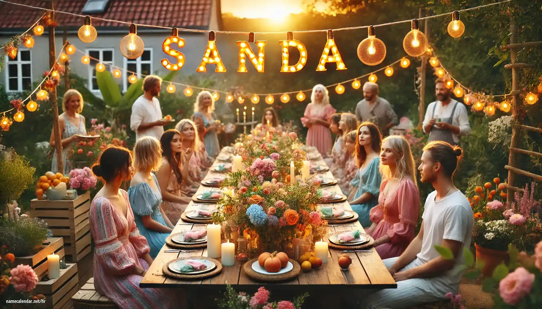 Proslava imendana i imendana - Sanda