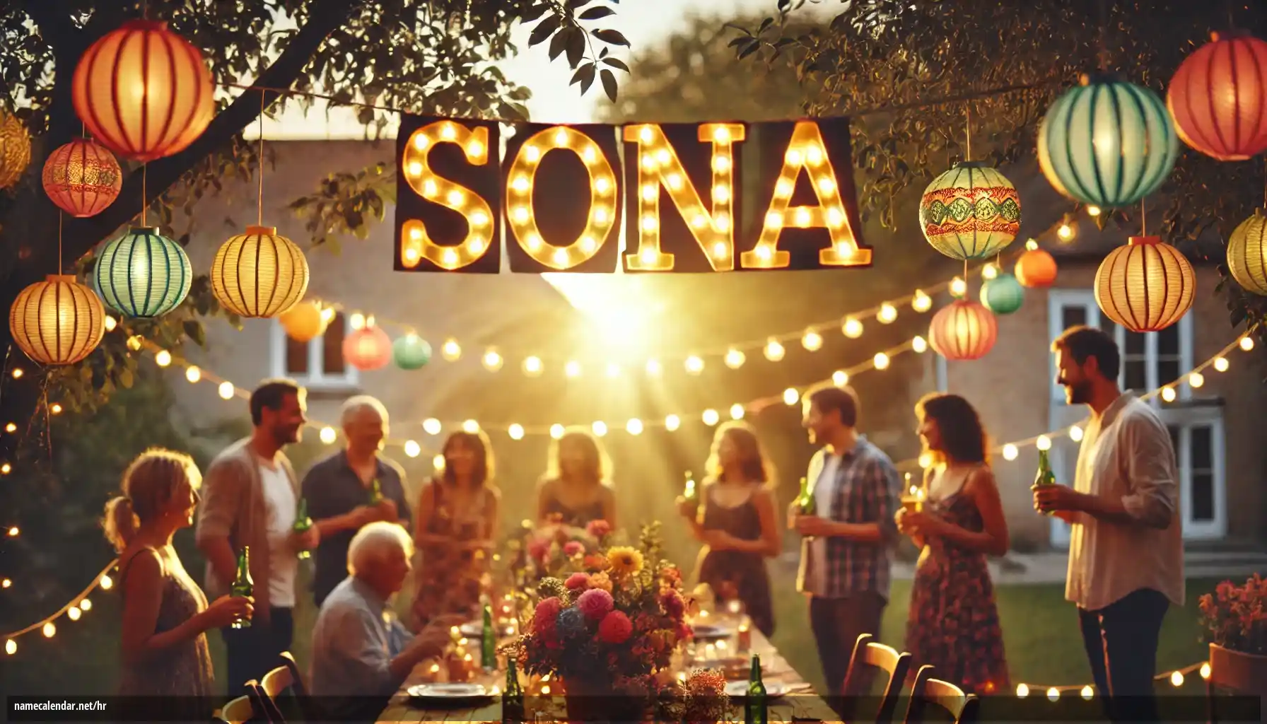 Proslava imendana i imendana - Sona