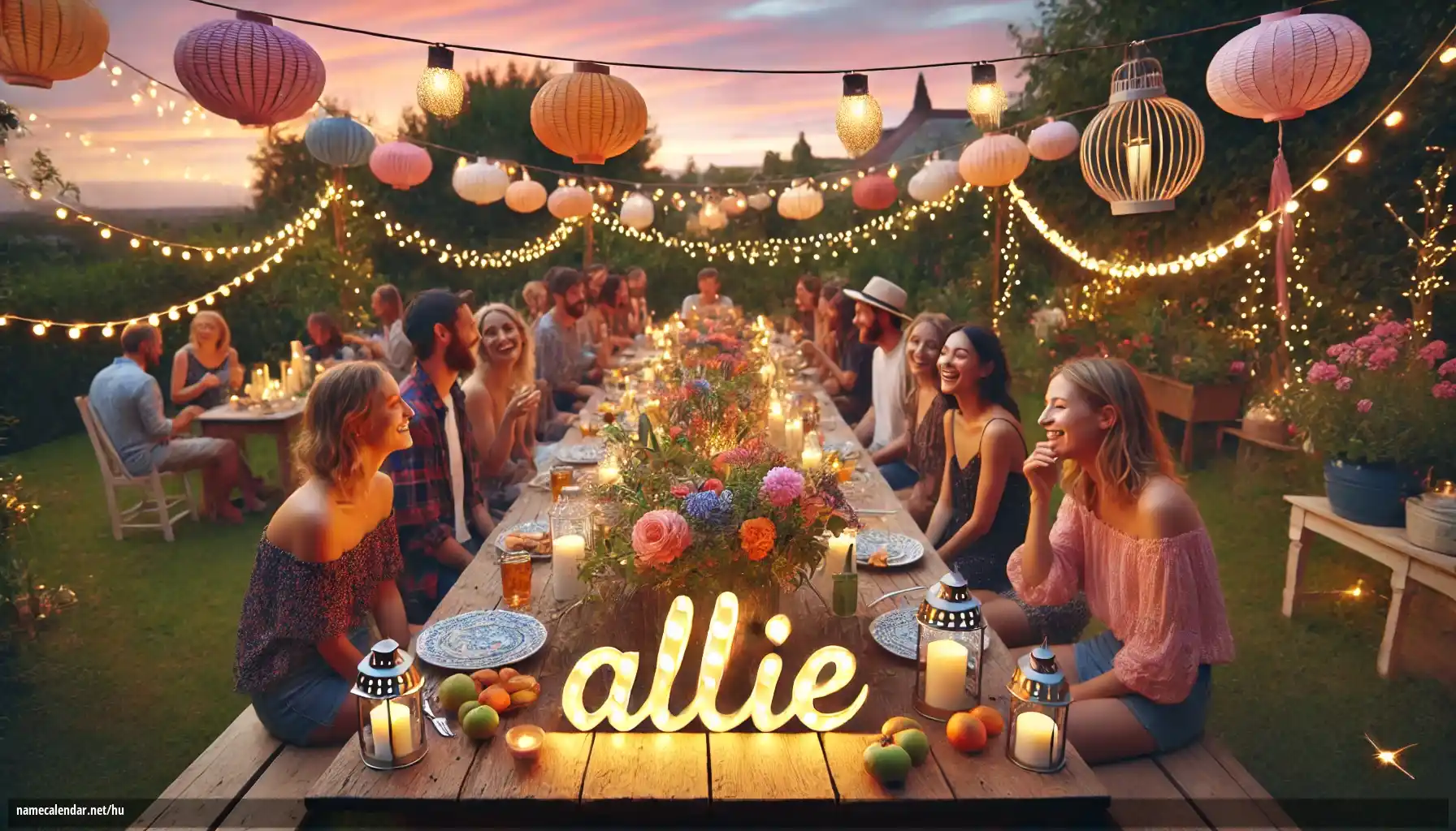 Névnap és név megünneplése - Allie