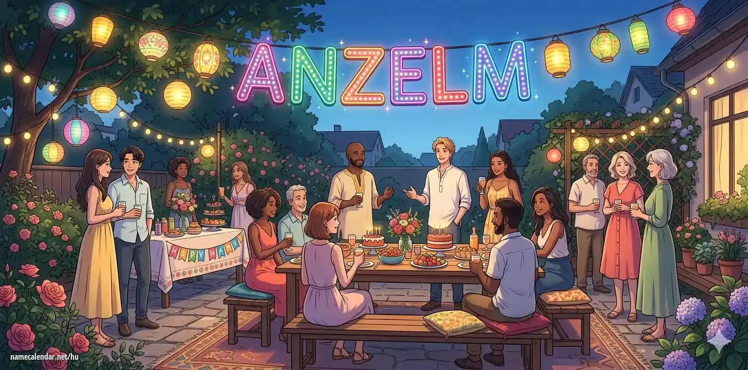 Névnap és név megünneplése - Anzelm