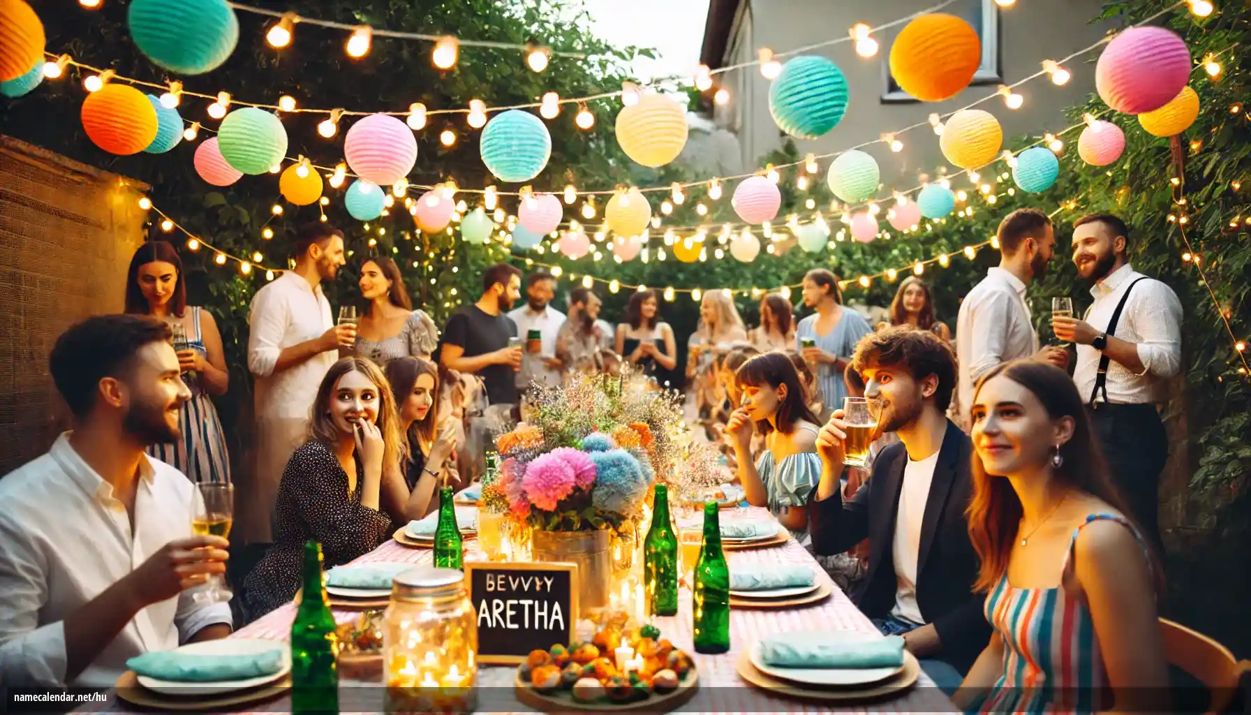 Névnap és név megünneplése - Aretha