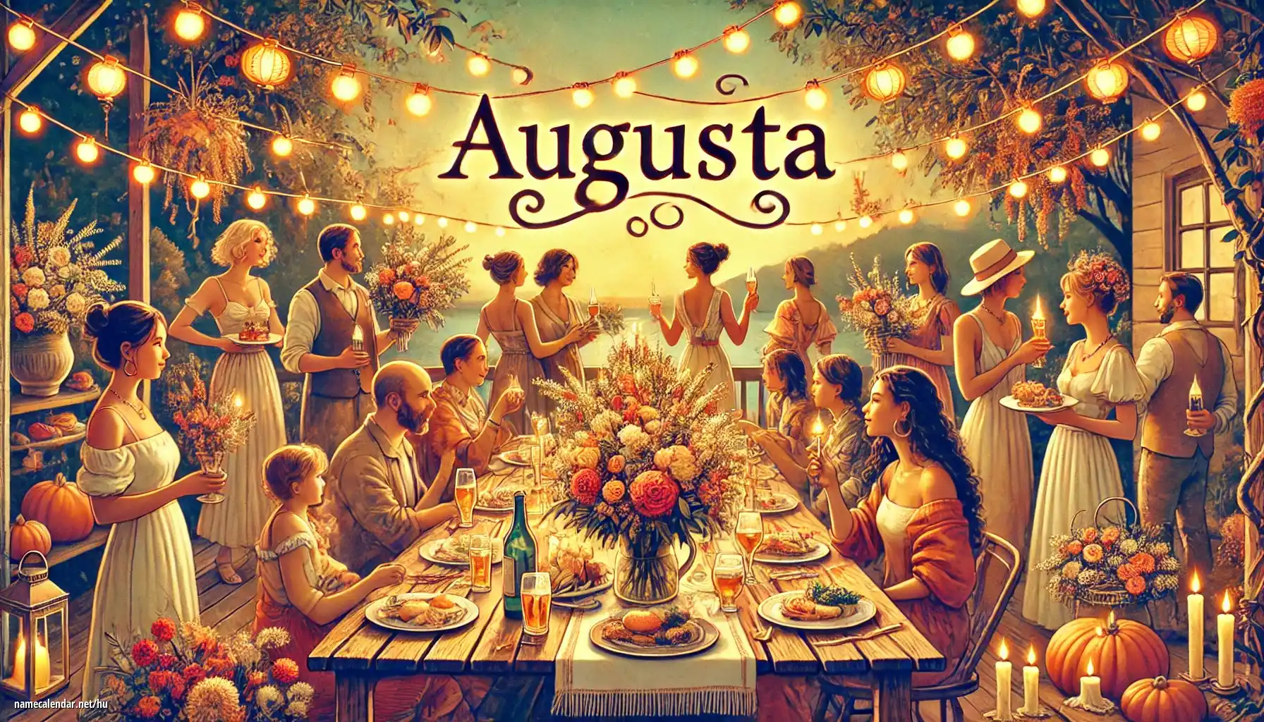 Névnap és név megünneplése - Augusta