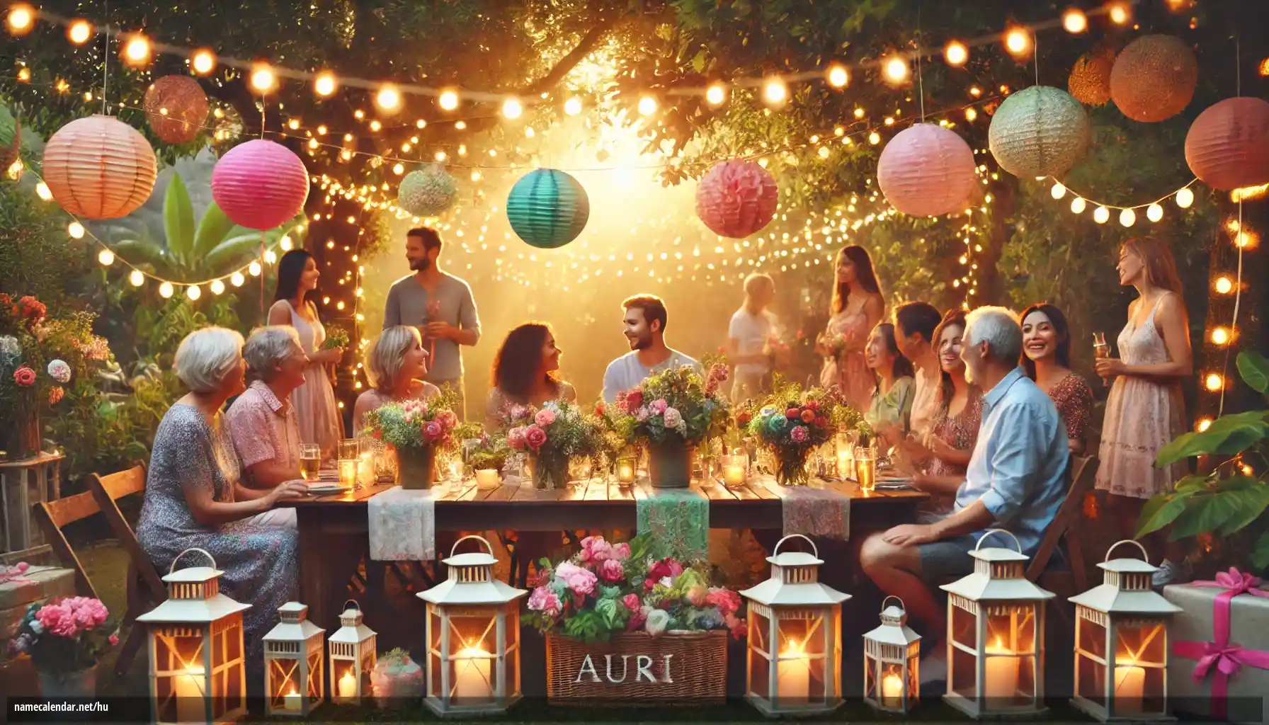 Névnap és név megünneplése - Auri