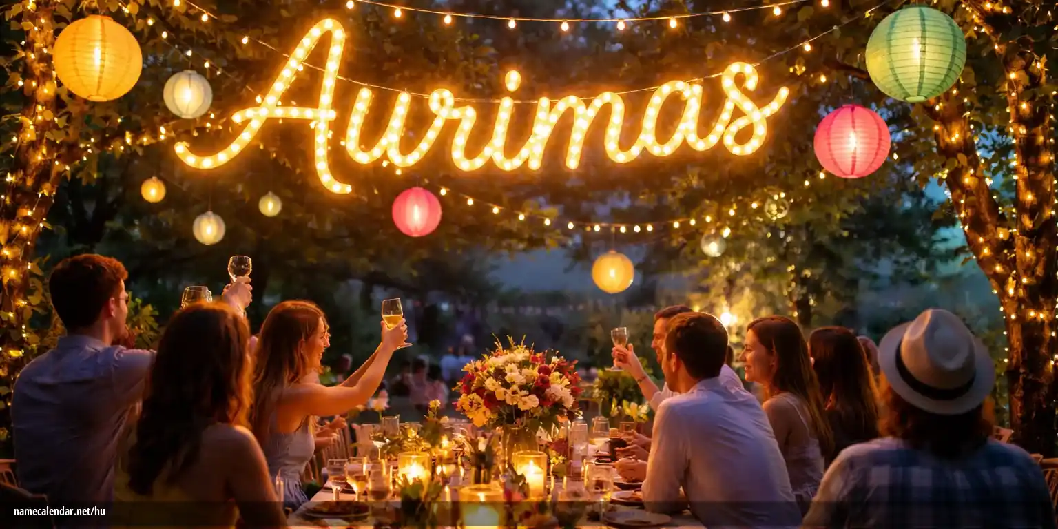Névnap és név megünneplése - Aurimas