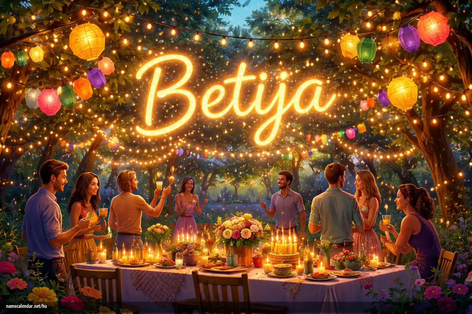 Névnap és név megünneplése - Betija