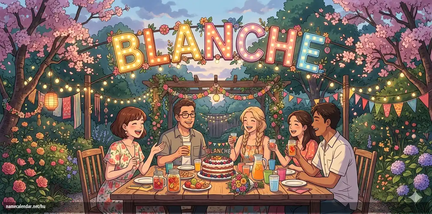 Névnap és név megünneplése - Blanche