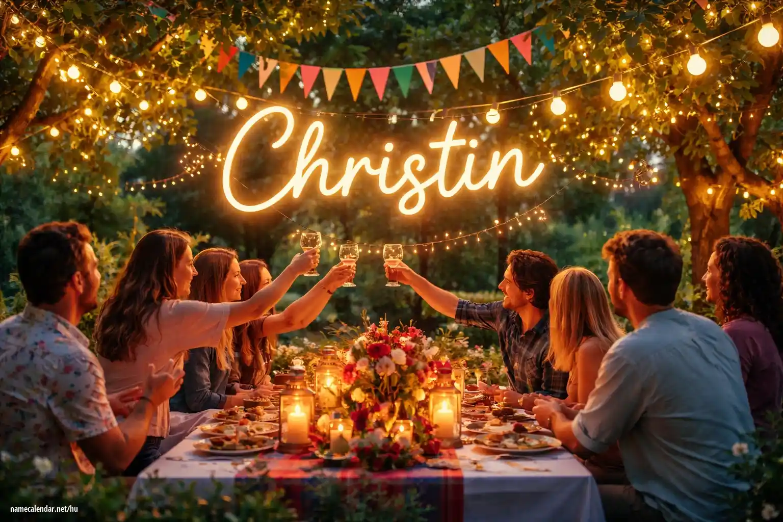 Névnap és név megünneplése - Christin