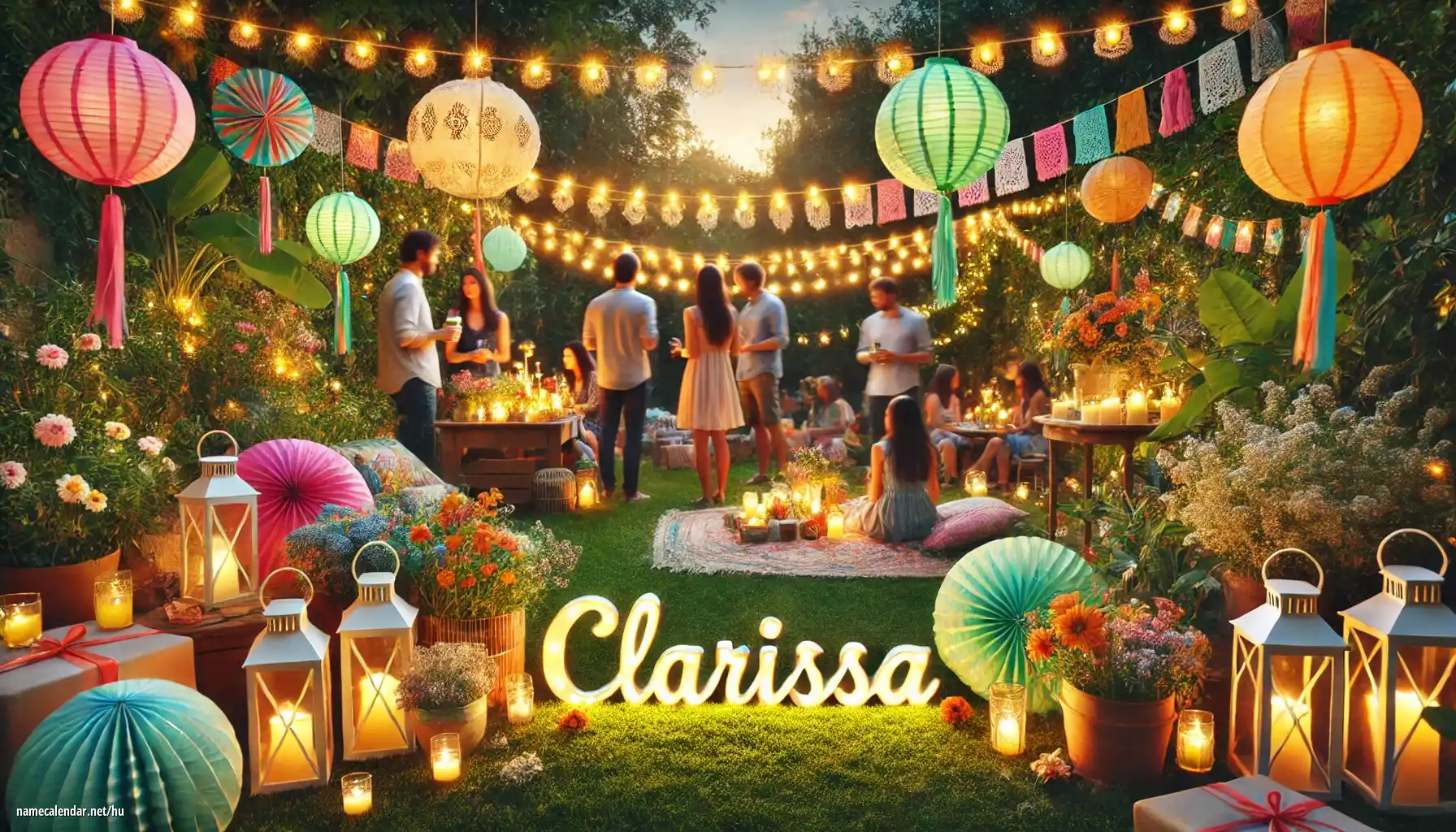 Névnap és név megünneplése - Clarissa