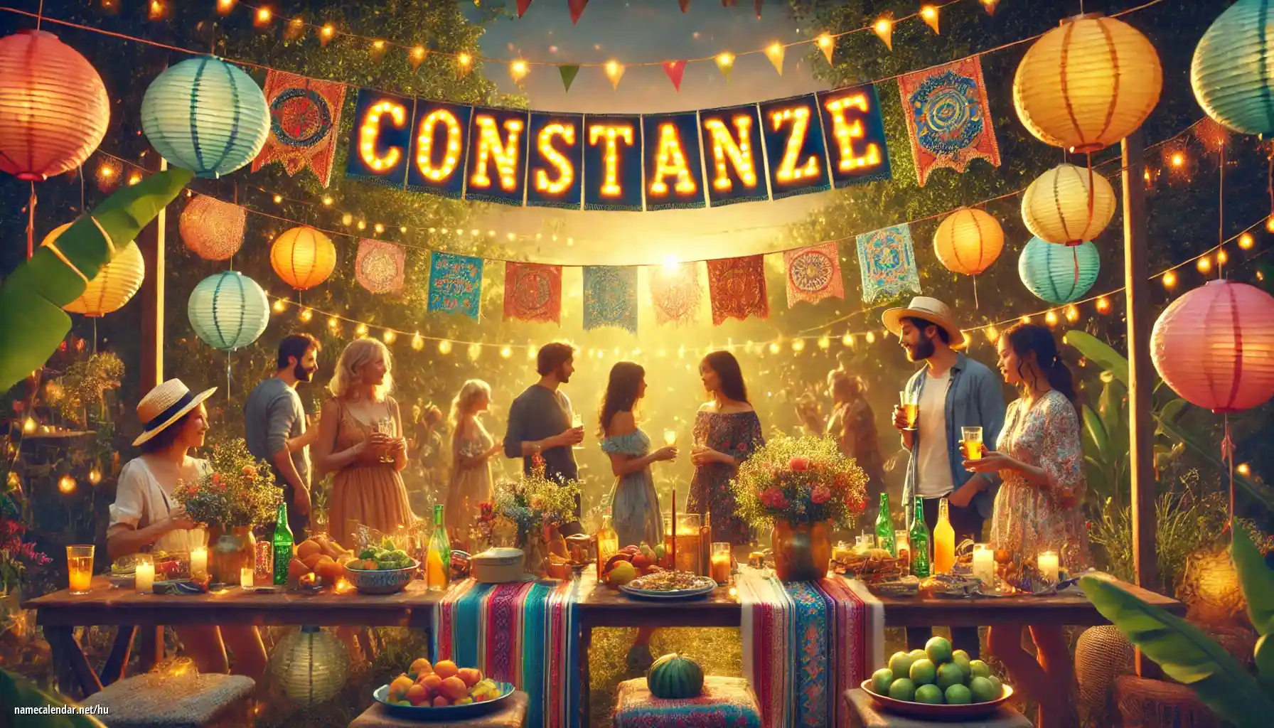 Névnap és név megünneplése - Constanze