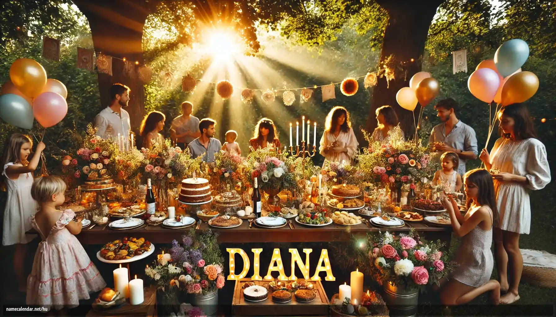 Névnap és név megünneplése - Diana