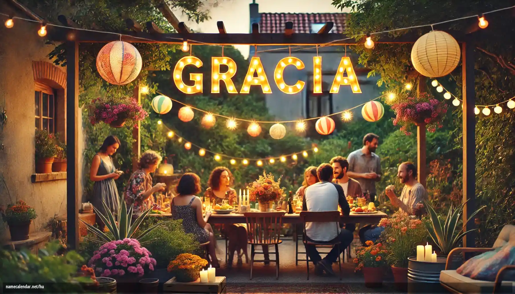 Névnap és név megünneplése - Gracia