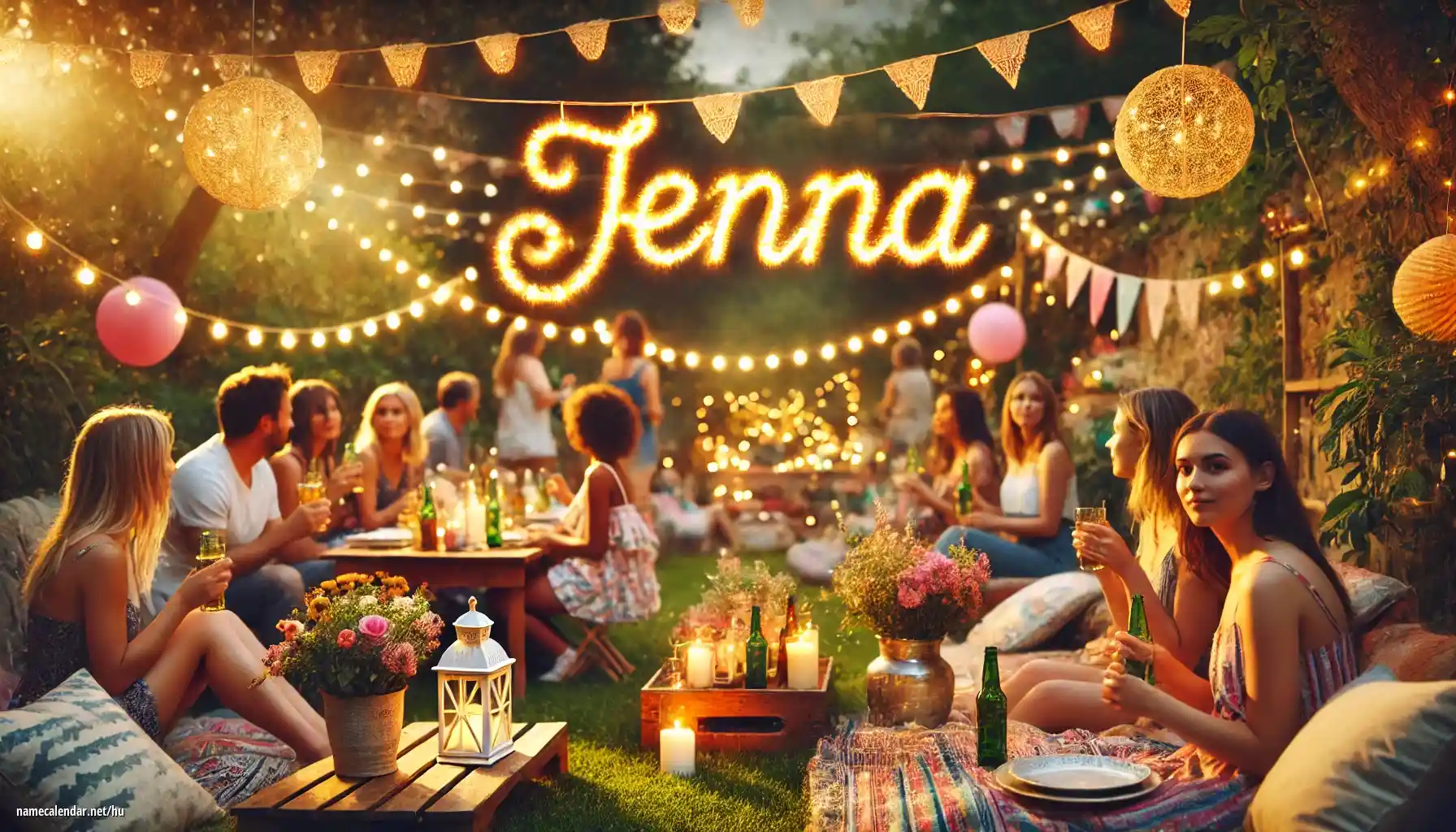 Névnap és név megünneplése - Jenna