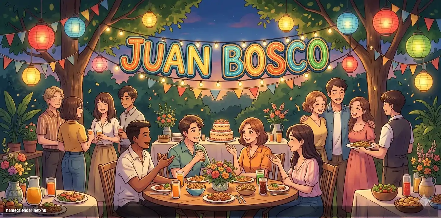 Névnap és név megünneplése - Juan Bosco