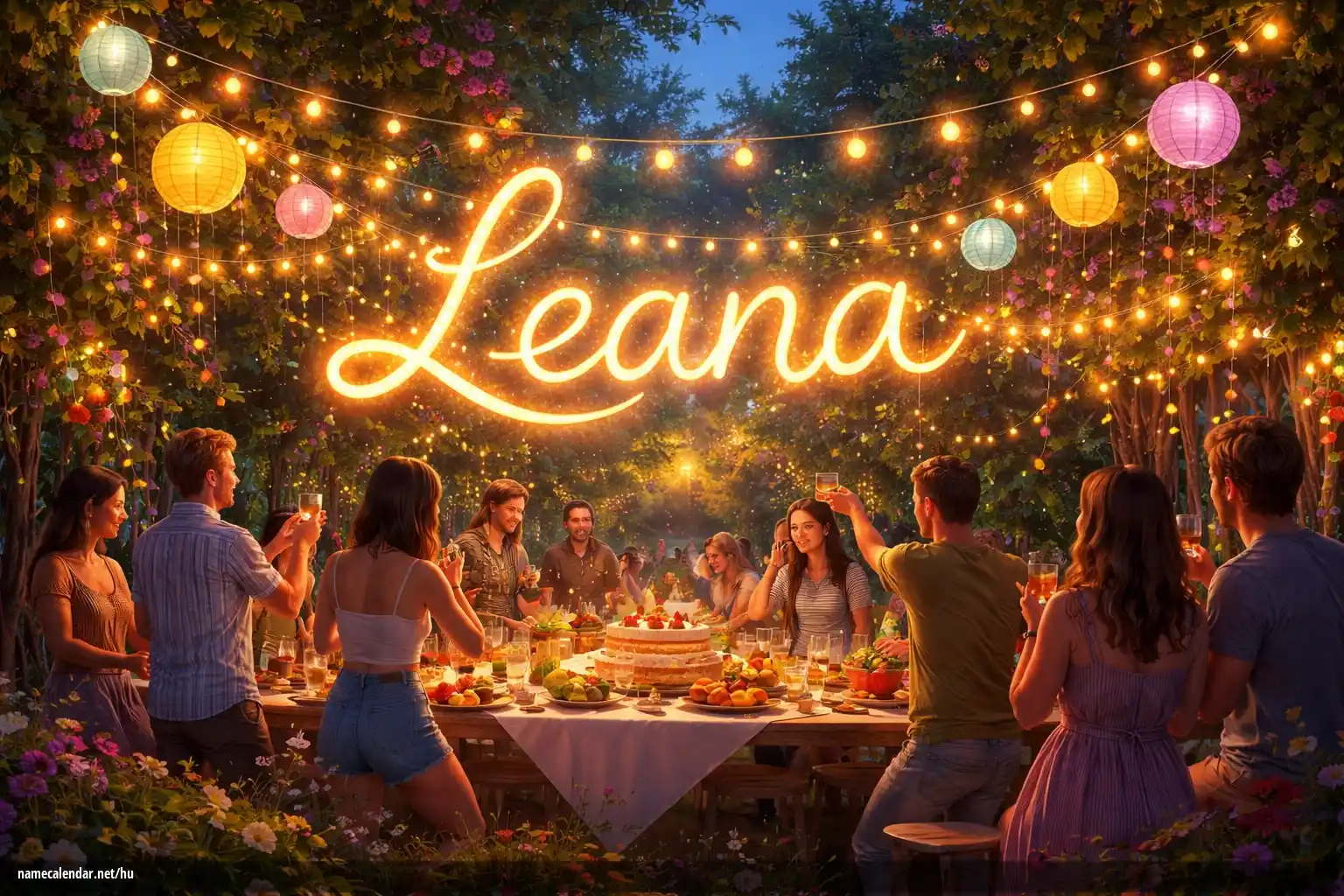 Névnap és név megünneplése - Leana