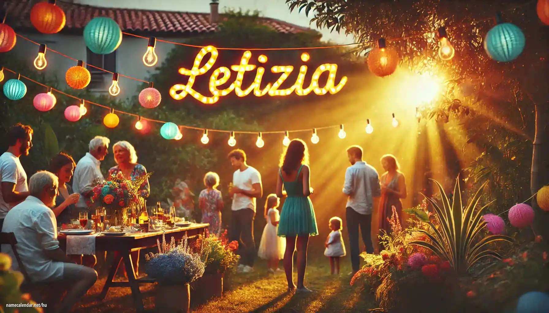 Névnap és név megünneplése - Letizia