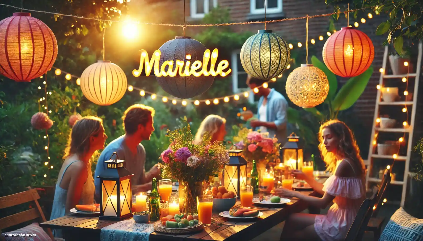 Névnap és név megünneplése - Marielle