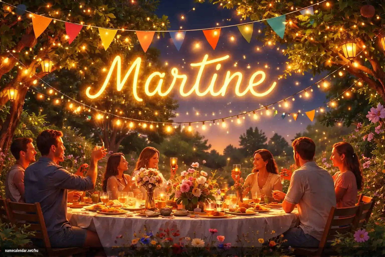 Névnap és név megünneplése - Martine