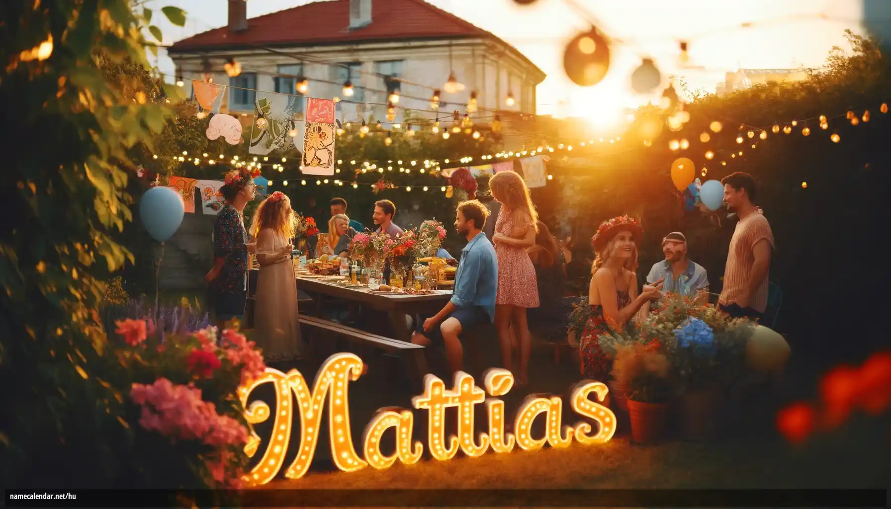 Névnap és név megünneplése - Mattias