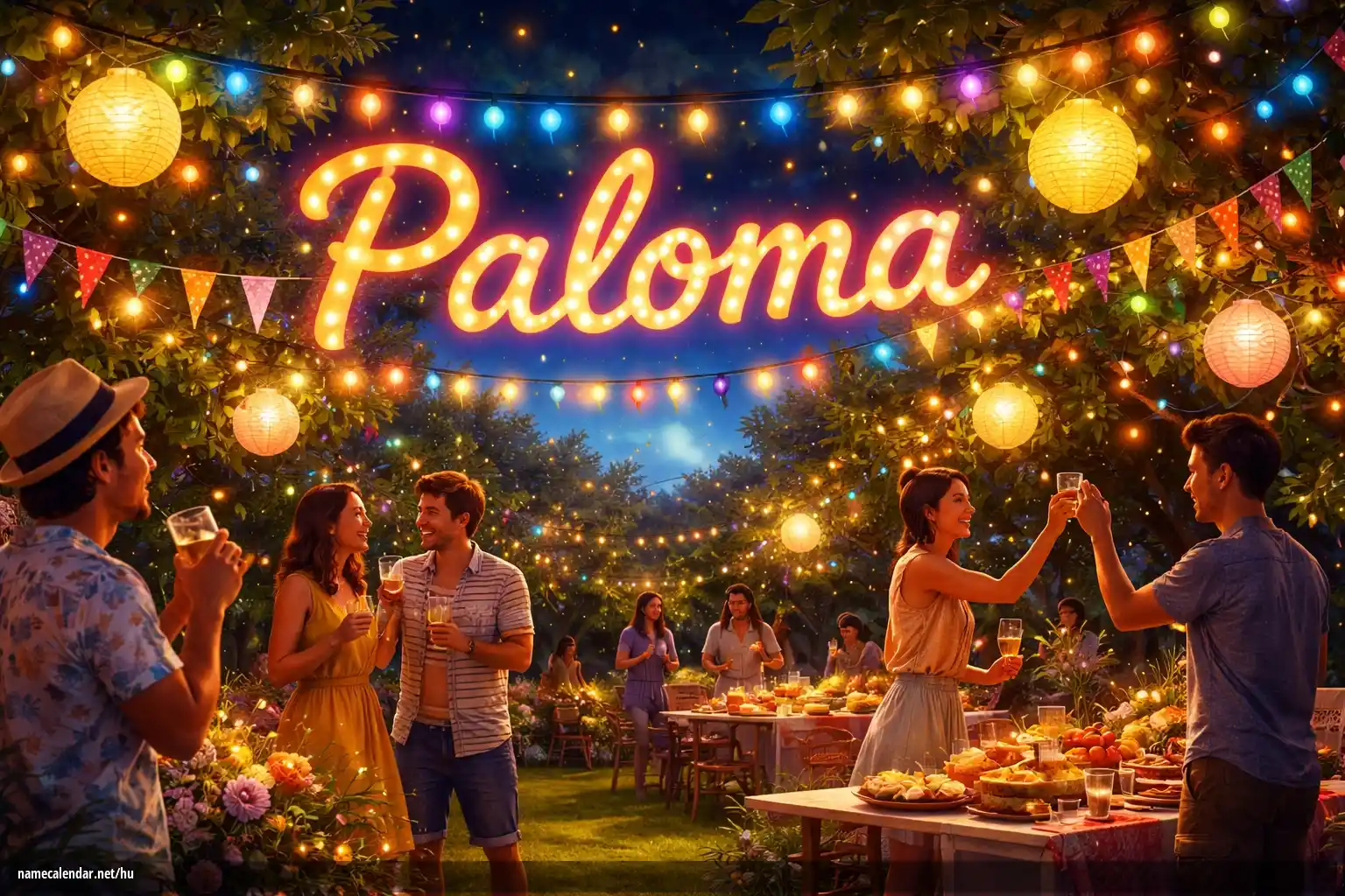 Névnap és név megünneplése - Paloma