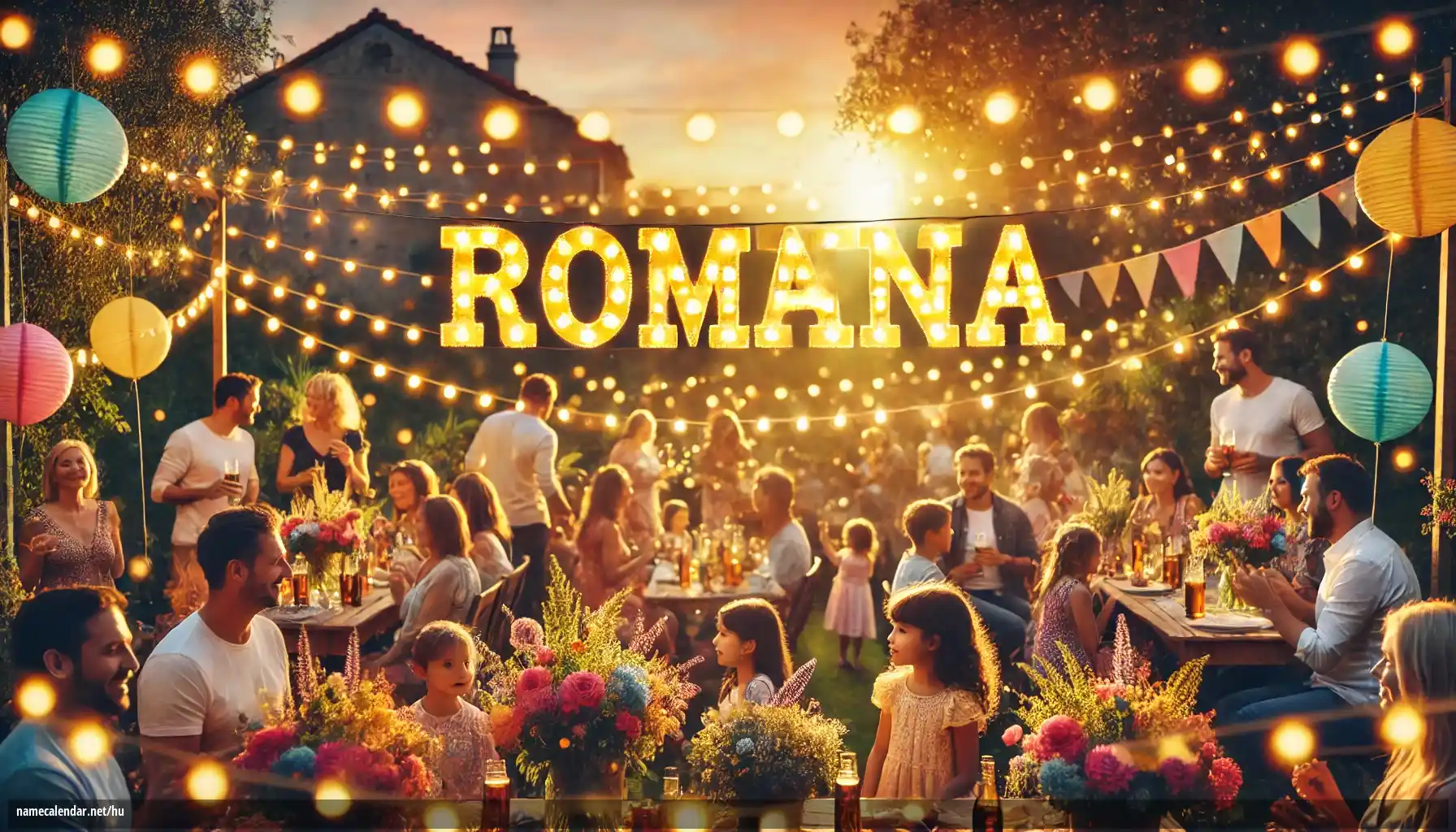 Névnap és név megünneplése - Romana