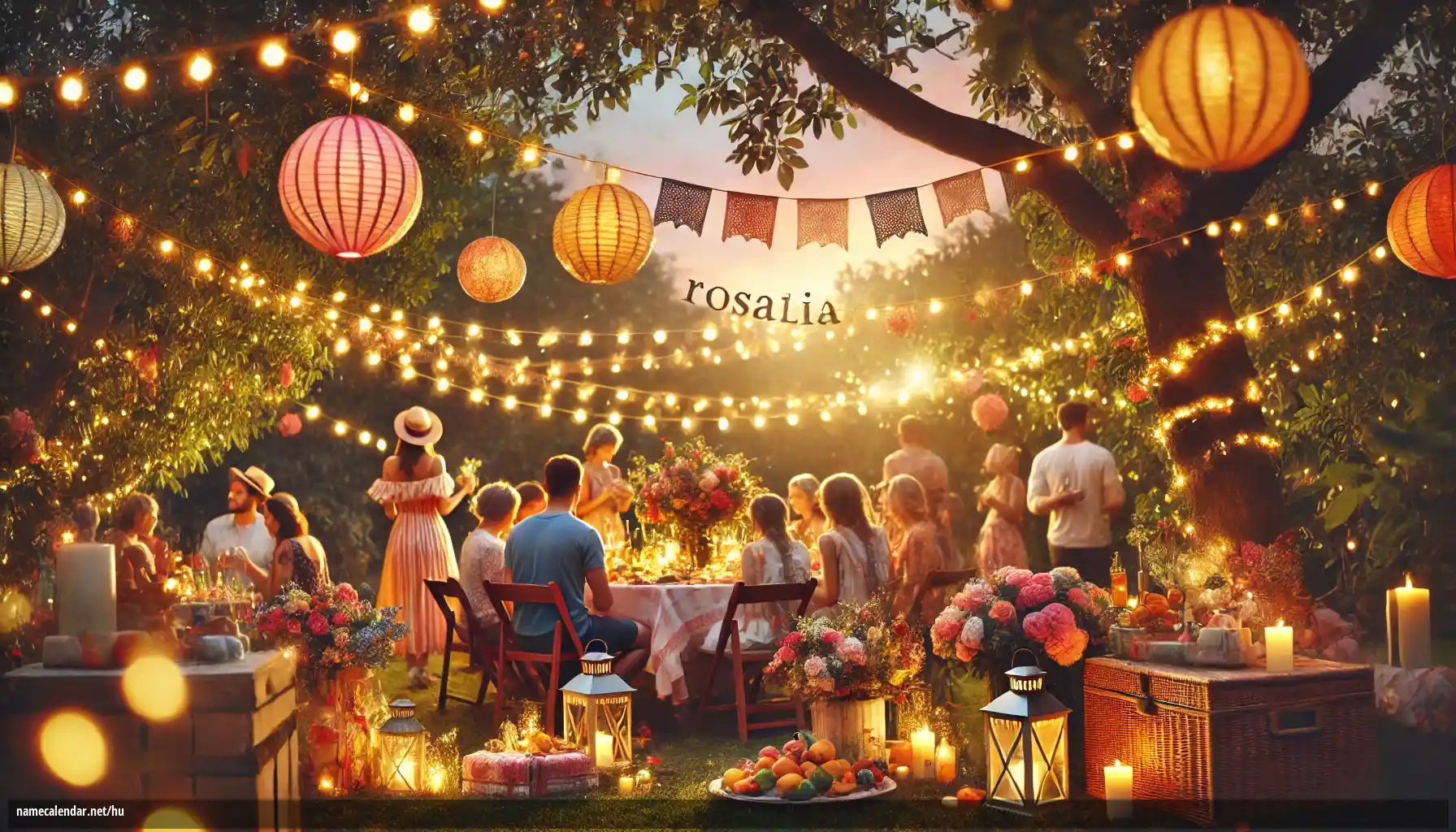 Névnap és név megünneplése - Rosalia