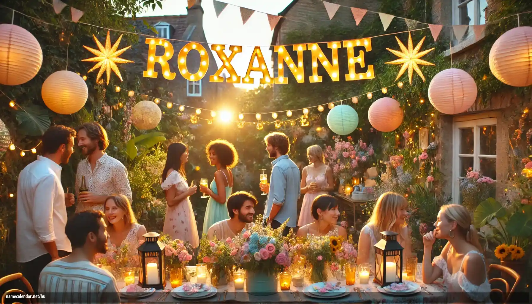 Névnap és név megünneplése - Roxanne