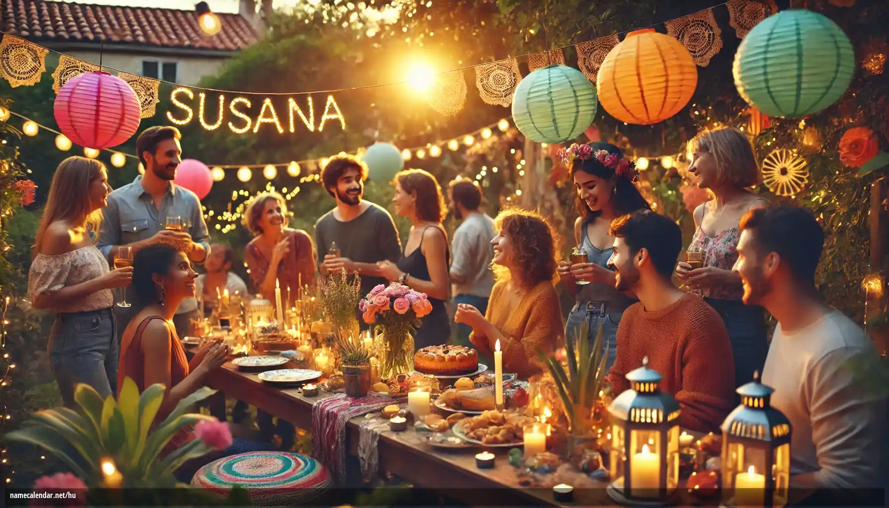 Névnap és név megünneplése - Susana