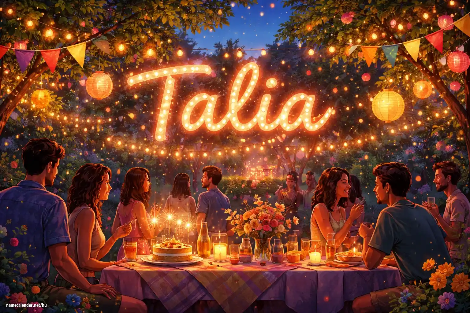 Névnap és név megünneplése - Talia