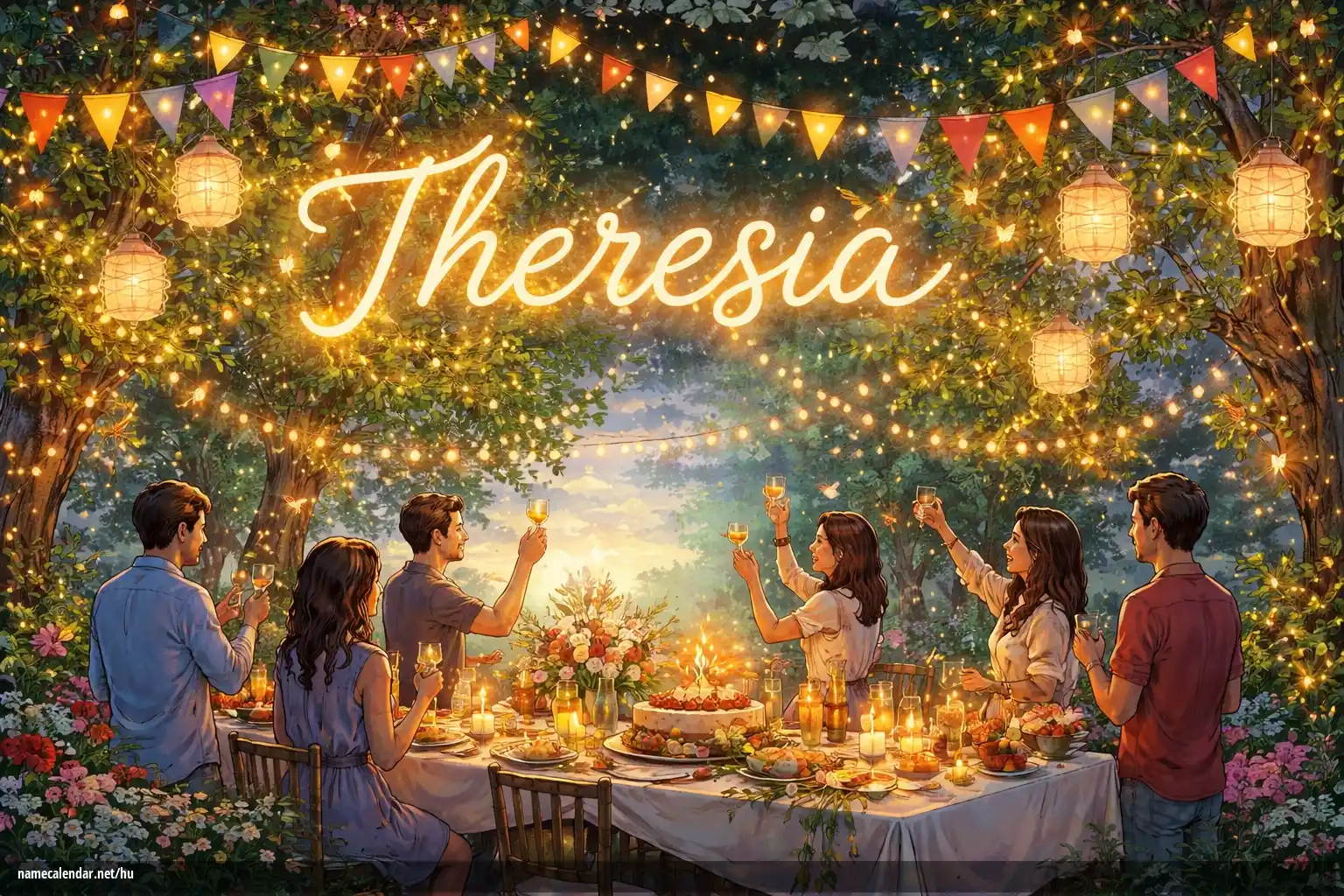 Névnap és név megünneplése - Theresia